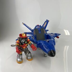 Vtg Rescue Heroes Jet Gift Set Fisher Price 1999 Voice Tech (Missing Piece)